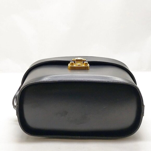 Gucci Vintage Vanity Bag Black Leather mon870-100625 - Picture 8 of 16